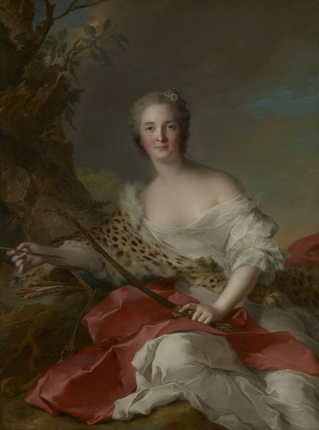 Ritratto di Madame Bonnier de la Mosson nei panni di Diana (Constance - Gabrielle, Magdeleine du Monciel de Lauraille, J. Paul Getty Museum